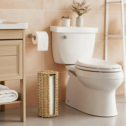GRANNY SAYS Toilet Paper Storage Stand, Toilet Paper Holder Stand with Storage, Bathroom Tissue Holder, Freestanding Roll Stand, Waterproof Organizer for Bathroom