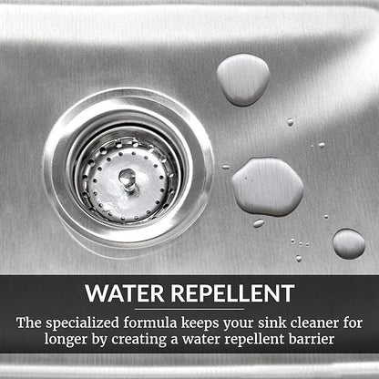 HOPE'S Perfect Sink 8.5 oz Sink Cleaner and Polish, Restorative, Water-Repellant Formula, Stain Remover, Good for Brushed Stainless Steel, Cast Iron, Porcelain, Corian, Composite, 6 Pack