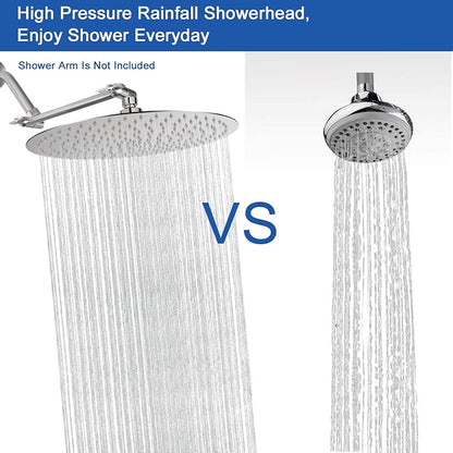 NearMoon Rain Shower Head, Ultra-Thin Design-Pressure Boosting, Awesome Some Experience, High Flow Stainless Steel Rainfall Head (16 Inch, Brushed Nickel)