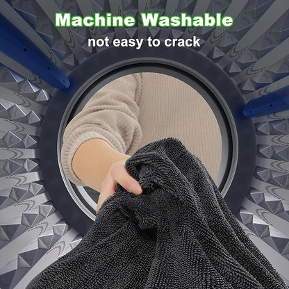 JOYMOOP Microfiber Towels for Cars, 2 Pack 35.4" x 23.6" Car Drying Towel, Dark Gray Reusable Car Towel, Quick Drying Car Microfiber Cleaning Cloth for RVs, SUVs, Trucks