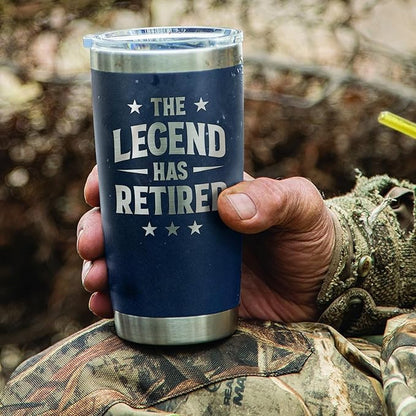 Retirement Gifts for Men 2026 - Retired Not My Problem Anymore - Funny Retired Tumbler for Men, Him, Father, Husband, Coworkers - Happy Retirement Gifts, Navy Tumbler 20 Oz (Navy 20 Oz)
