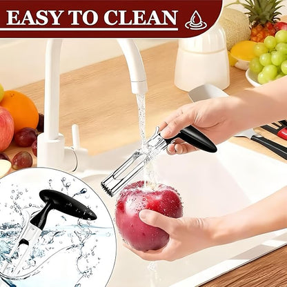 Apple Corer, Apple Corer Tool, Apple Core Removal is easy to use and clean, with sharp stainless steel serrations for quick core removal.