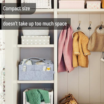 Mr. Pen- Baby Diaper Caddy Organizer, Gray, Large, Nursery Storage Bin and Car Organizer for Diapers and Baby Wipes
