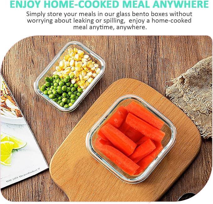KOMUEE 24 Pieces Glass Food Storage Containers Set, Meal Prep Containers, BPA-Free Airtight Glass Storage Containers with lids,Freezer, Microwave and Oven Safe,White