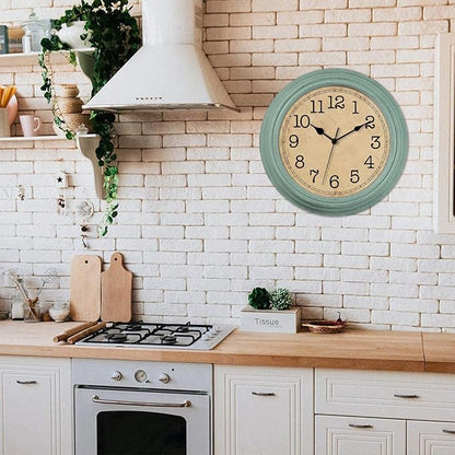 HYLANDA 12 Inch Wall Clock, Silent Non-Ticking Decorative Battery Operated Easy to Read for Kitchen Living Room, Bathroom, Bedroom, Office