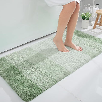 OLANLY Large Bathroom Rugs Mat 40x24, Extra Soft Absorbent Microfiber Bath Rugs, Rubber Backing, Quick Dry, Washable Bath Mats for Bathroom Floor, Tub and Shower, Home Decor Accessories, Sage Green