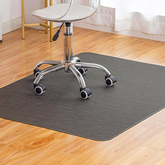 BARoyal Office Chair Mat for Hardwood Floor Under Desk Computer Rolling Chair Mat for Wood/Tile Floor Non-Slip Heavy Duty Desk Rug PVC Plastic Hard Floor Protector 46"x 60" (Espresso)