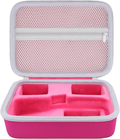 Label Printer Case Compatible with DYMO LetraTag LT-100H/LT-100H Plus Handheld Label Maker(Rose Red Case)