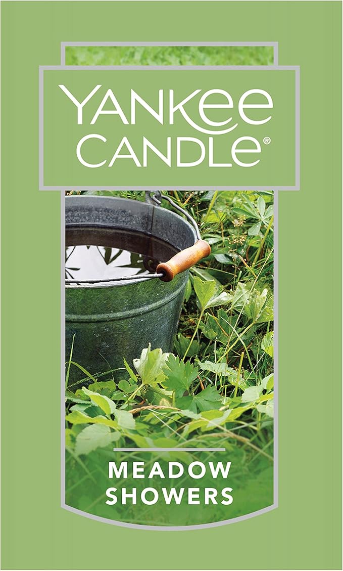 Yankee Candle Meadow Showers Scented Classic 22oz Large Jar Single Wick Candle Over 110 Hours of Burn Time Green