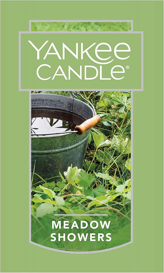 Yankee Candle Meadow Showers Scented Classic 22oz Large Jar Single Wick Candle Over 110 Hours of Burn Time Green