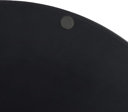 Kate and Laurel Lipton Modern Round Tray, 15.5" Diameter, Black and Gold, Decorative Accent Tray for Storage and Display