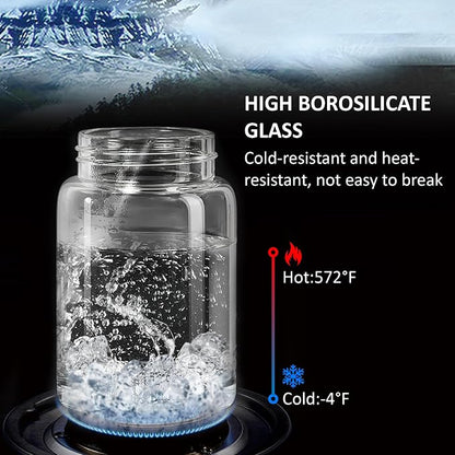 12 oz/350 ml Clear Glass Storage Canister with Airtight Wooden Lid, Small Overnight Oats Containers, Cute Decorative Salad Jar for Snacks Yogurt Spice Sugar Cereal Fruit Coffee Tea