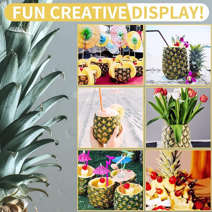 Pineapple Corer, [Upgraded, Reinforced, Thicker Blade] Newness Premium Pineapple Corer Remover, Stainless Steel Pineapple Core Remover Kitchen Tool with Sharp Blade for Diced Fruit Rings, Gray
