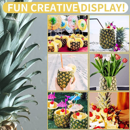 Pineapple Corer, [Upgraded, Reinforced, Thicker Blade] Newness Premium Pineapple Corer Remover, Stainless Steel Pineapple Core Remover Kitchen Tool with Sharp Blade for Diced Fruit Rings, Green