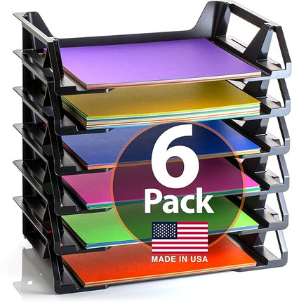 Officemate Recycled Desk Tray, Side Load, 15 1/8 x 8 7/8 x 15, Letter/A4, 6/PK (26212)