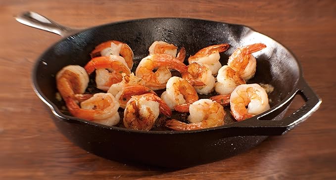 Lodge Seasoned Cast Iron Skillet - PFAS-Free, Non-Toxic Cookware - Use with an Oven, Stove, Grill, or Campfire - Naturally Non-Stick & Oven Safe - 12 Inches