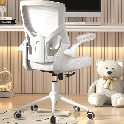 Ergonomic Office Desk Chair with Waterfall Seat and S-Shaped Back for Lower Back & Leg Pressure Relief, Comfortable for 8+ Hours Sitting