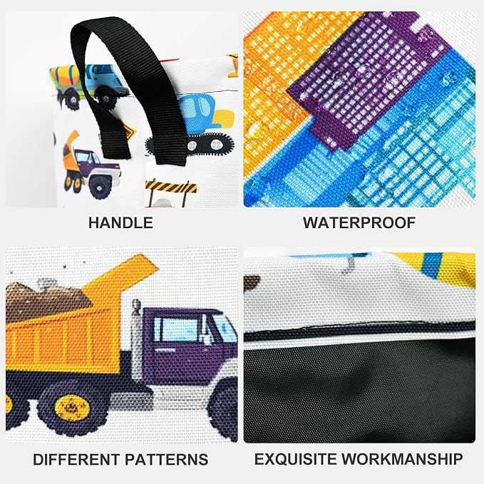 Truck Laundry Basket Waterproof Laundry Hamper Foldable Laundry Bag with Handles for Bedroom, Bathroom, Office, Clothes Storage