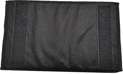 Sofa Armrest Organizer with Cup Holder No-Slip Couch Sofa Armrest Organiser Couch Remote Caddy Control Holder with 1 Large Pockets and 3 Small Pockets for TV Remotes Cellphone Magazines Drinks (Black)