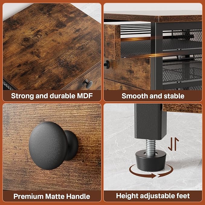 Coffee Pod Holder for Countertop, 3 Tier K Cup Holder Drawer, Coffee Bar Organizer 60 Coffee Pods Storage Organizer with Sliding Drawer for Coffee Station