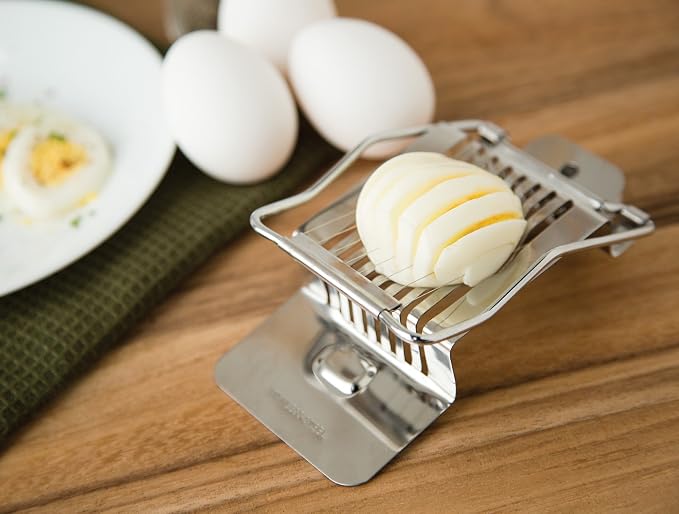 Fox Run Egg and Mushroom Slicer, Aluminum, Short Handle