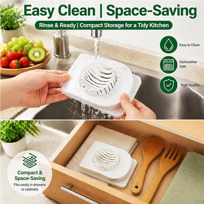 FANTEXY Egg Slicer - Eggs Cutter with Stainless Steel Wires, Easy to Clean And Store Slice Cutter, Multipurpose Boiled Eggs Slicer for Strawberries, Bananas, Soft Cheese，Kiwi