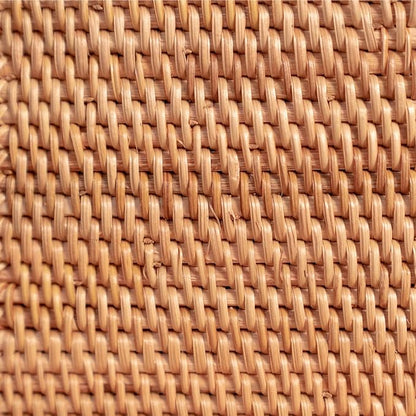 2 Pack Rattan Tissue Box Cover Square, Hand Woven Wicker Tissue Holder, 5.5 x 5.5 X 5.7 inch, Natural