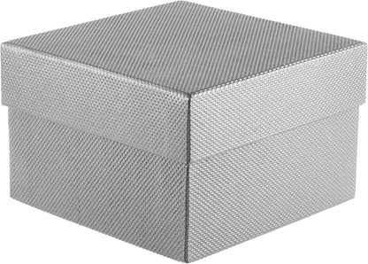 Premium Weave Texture Pillow-Style Watch Box & Bangle Box for Men & Women - Soft Ivory Suede Interior Bracelet/Bangle & Watch Case - Ideal for Watch & Bracelet Jewelry Gift Box Display