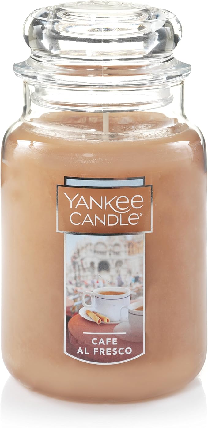 Yankee Candle Café al Fresco Scented Classic 22oz Large Jar Single Wick Candle Over 110 Hours of Burn Time