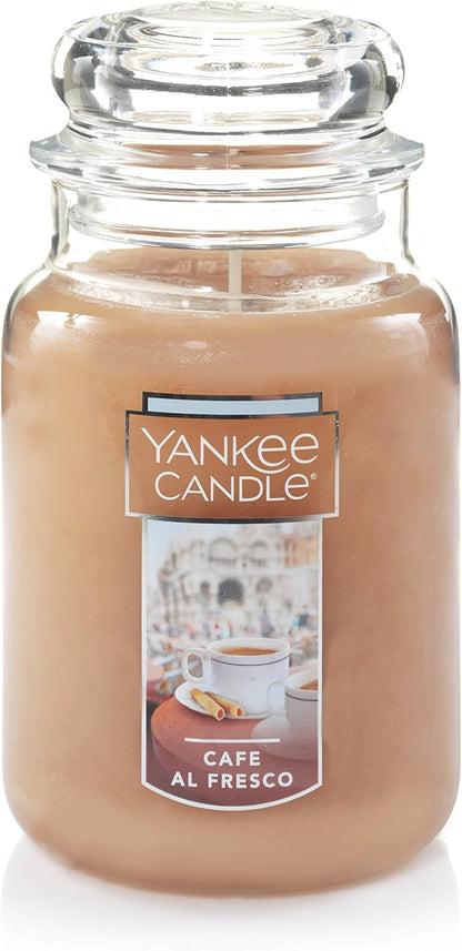 Yankee Candle Café al Fresco Scented Classic 22oz Large Jar Single Wick Candle Over 110 Hours of Burn Time