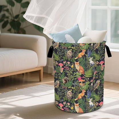Animal Laundry Basket Waterproof Laundry Hamper Foldable Laundry Bag with Handles for Bedroom, Bathroom, Office, Clothes Storage