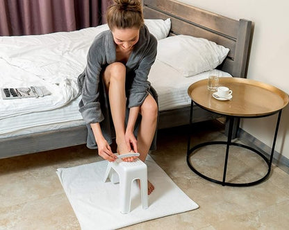 Demi's Home Shower Foot Rest - Pedicure Foot Rest - White - (Supplies Not Included)