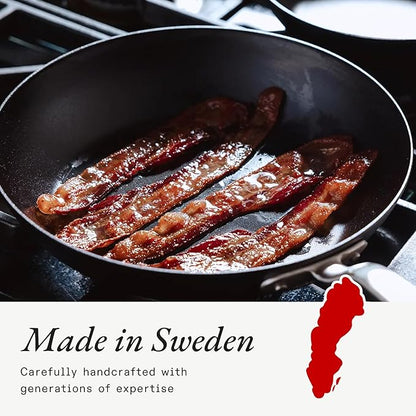 Made In Cookware | 2 Piece (Includes 10",12") Seasoned Carbon Steel Frying Pan | (Like Cast Iron, but Better) | Professional Cookware | Crafted in Sweden | Induction Compatible