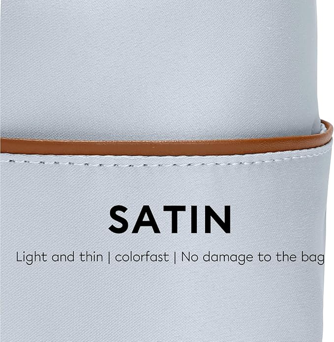 GIVLEFLY Purse Organizer Inserts with Zipper Protecting Privacy Multiple Pockets Tote Bag Organizer Insert Lightweight Handbag Dividers with Handle,Fit for City 23 and Longchamp(Light Blue,Small)