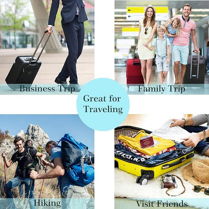 Hooqict 4 Pack Travel Toothbrush Case Portable Travel Toothbrush Holder Plastic Toothbrush Container Protector Cover for Traveling, Camping, Home, School, Business