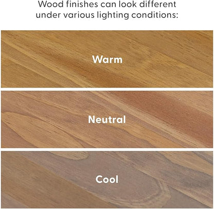 Plank+Beam Solid Wood Console Table, 46 Inch, Sofa Table, Narrow Entryway Table for Hallway, Behind The Couch, Living Room, Foyer, Easy Assembly, Pecan