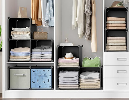 HOMIDEC 6-Cube Storage Organizer, Closet Organizer Storage Cabinet Shelf Bookcase Bookshelf,Storage Cubes Organizers Cabinet for Kids,Closet, Bedroom,Bathroom