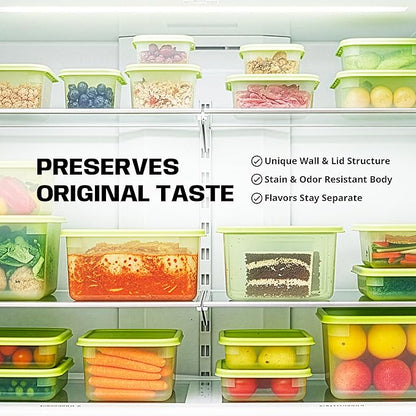 LocknLock HLE5400 Fresh-Block Plastic Food Storage Container with Lid for Fruits, Veggies, Produce, Meal Prep, Leftovers, BPA-Free, Airtight, Leakproof, Microwave, Dishwasher, Freezer-Safe, 1.5L