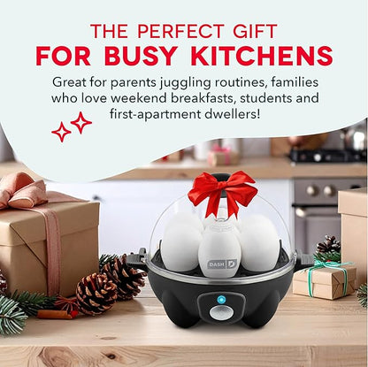 Dash Rapid Egg Cooker - Boiler, Poacher & Steamer - Includes Measuring & Recipe Guide - Dishwasher Safe - BPA Free - Holds 7 Eggs, Aqua