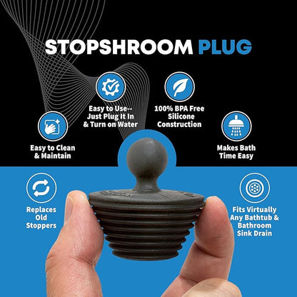 TubShroom Ultra Revolutionary Bath Tub Drain Protector Hair Catcher/Strainer/Snare, Stainless Steel, Stainless Combo
