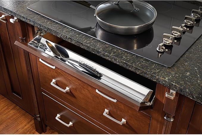 Rev-A-Shelf 28" Tip Out Tray with Soft Close for Sink Base Cabinets, Storage Organizer for Kitchen, Laundry Room, or Vanity Cabinets, 6581-28SS-SC-1
