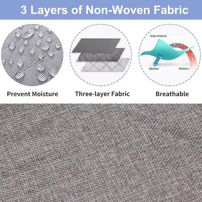 Fixwal Under Bed Storage Containers 4 Pack, Reinforced Underbed Organizer Below 4.5 Inches Low Profile Clothes Storage Bins with Sturdy Sidewalls and Bottom