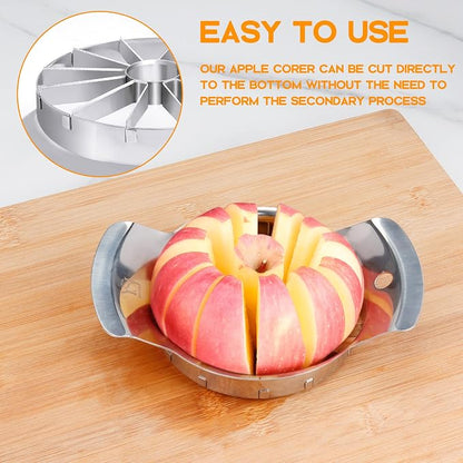 Supercenter Apple Cutter, Apple Corer and Slicer - 4.72 Inch Apple Slicer | Stainless Steel Apple Corer Tool with 12 Super Sharp Blades, lightweight Apple Slicer and Corer & Dishwasher Safe