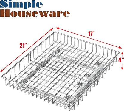 Simple Houseware Under Cabinet Pull Out Sliding Shelf Drawer Organizer, 21" D x 17" W