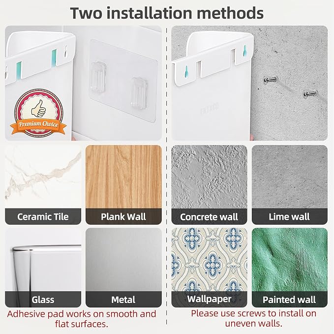 Wall Mount File Organizer Holder Hanging File Organizer Door Office Mail Supplies Storage Magazine Envelope Planner Wall Single Pocket (Off White, 2 Pack)