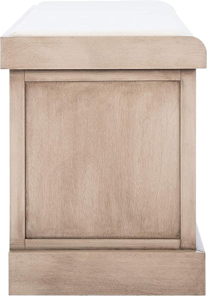 Safavieh Home Collection Landers Sand 2-Drawer/Cushion Storage Bench (Fully Assembled) BCH5702D