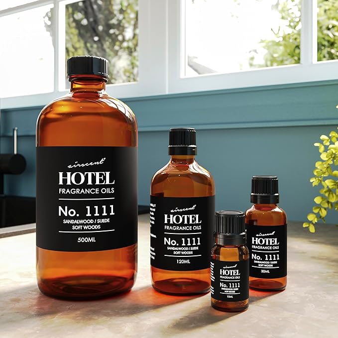 AirScent My Way Diffuser Oil Inspired by The 1 Hotel Miami Scent - Premium My Way Fragrance Oil for Ultrasonic and Waterless Diffusers and Crafting - 120 mL, 4 fl oz Glass Dropper Bottle