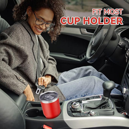 30 oz Tumbler with Lid Stainless Steel Tumblers Bulk Vacuum Insulated Cup Reusable Powder Coated Travel Mug Double Wall Leak Proof Cups Keep Cold Drinks for 12 Hours Wine Red, Set of 4