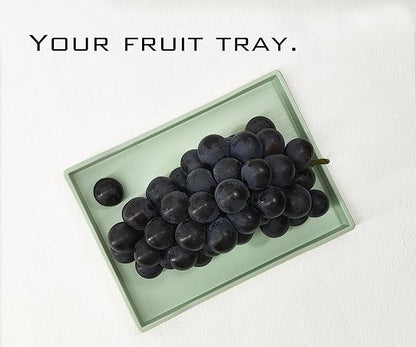 Small Green Mini Serving Tray (8.5 x 6.3 inch) for Serving Accessory, Spa, Coffee, Drinks, Wine, Tea, Bar, Party, Seasoning, Perfume or Display Use.