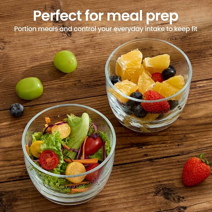 Glass Meal Prep Bowls Set - Leakproof Lids,13 oz (4-Pack Grey) Perfect for Meal Prepping, Portion Control, and On-the-Go Lunches BPA-Free